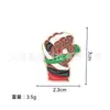 Broche Insígnia Bandeira Nacional Popular Transfronteiriça Acessórios DIY Broche Bandeira da Paz do Paquistão Pino de Cartão Fabricante Atacado