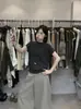 Solo Una VI+2026 Otoño Temprano Nuevo Diseño Cuello Alto Versátil Manga Corta Camiseta de Punto para Mujer (con collar) 99098