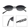 Ps33420 Nuevas Gafas de Sol Metálicas de Moda Europeas y Americanas, Gafas de Sol Polarizadas Ovaladas Retro, Gafas Anti-UV