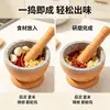 Prensa de ajo manual multifuncional para uso doméstico, mortero de ajo para moler jengibre y chile, frasco de molienda, herramienta de preparación de alimentos de cocina