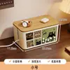 Caja de almacenamiento para regleta, organizador de cables de escritorio, regleta de enchufes, cargador de cable de datos, gadget de almacenamiento para el hogar