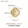 Pulsera Calada con Cuentas DIY Monturas en Blanco Chapado en Oro de 18K Cuentas Sueltas Accesorios Monturas para Colgantes de Piedra de Ámbar Cera de Abeja