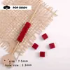 Cadena de Caramelos Cuadrados de Colores para Teléfono Móvil, Joyería, Pulsera, Hecho a Mano, Cuentas DIY, Bolsa de Cuentas Sueltas, Collar Colgante, Accesorios de Joyería para el Cabello