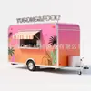 Carrito de Comida, Carrito de Snacks Famoso en Internet, Carrito de Té de Burbujas y Café, Carrito de Hamburguesas y Helados, Carrito de Barbacoa, Carrito Qingfeng