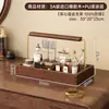 Caja de Almacenamiento para Cosméticos, Tocador, Lápiz Labial, Joyería, Escritorio, Expositor de Perfumes de Gama Alta, Estante de Almacenamiento de Productos para el Cuidado de la Piel de Madera
