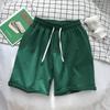 Pantalones cortos de color liso de verano de 5 puntos, pantalones casuales para hombre, pantalones casuales de playa, pantalones deportivos, pantalones de moda recién llegados.