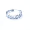 Anillo de apertura de acero de titanio antiguo de gran venta que no se desvanece, diseño de nicho para amantes del anillo de acero inoxidable, joyería al por mayor