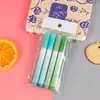 Bolígrafo resaltador con degradado de color claro, para estudiantes, para el aula, a base de agua, para niños