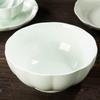 Cerámica de Color Bajo Esmalte Porcelana de Jade para el Hogar Calabaza Arroz Bol Grande Set de Vajilla Estilo Chino Tazones y Platos Combinación Libre