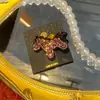 Pinza de Pelo Roja de Poni de Lujo con Pedrería Accesorio para el Cabello para Mujeres Pinza para Flequillo Lateral Adorno para el Cabello