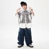 Ropa de Moda para Niños de Danza Urbana Ropa para Niños Genial y Guapo Ropa para Actuación de Batería Hip-Hop para Niños Hip-Hop Holgada para Verano