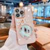 Adequado para Capa de Celular Xiaomi 17 com Espelho de Strass, Poco F8 Pro, Capa Protetora Redmi Note 15, Criativa K90 Tendência