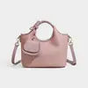 Bolsa de tecido imitação trançado da moda, venda direta da fábrica 2026, bolsa de ombro simples e versátil para o dia a dia, bolsa transversal para mulheres, bolsa de mão tipo balde