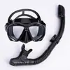Máscara de Buceo Transfronteriza Set de Tubo de Respiración Completamente Seco Marco Grande de Adulto Máscara de Silicona Gafas para Natación Snorkel