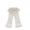 Pantalones Casuales para Niñas de Primavera y Otoño, Moda Infantil Elegante, Pantalones Falda de Encaje con Lunares Estilo Coreano de Piernas Acampanadas