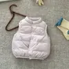 Conjunto de 3 Peças Infantil Leve com Colete de Penas para Menina Outono Inverno 2026 Novo