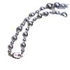 Collar de Perlas Artificiales de Agua Salada AKOYA TiANNu Azul Plateado Colorido Nicho Entrada Lujo Celebridad de Internet Hebilla de Entrada de Plata de Ley 925
