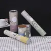 Fábrica de tubos de papel para embalaje creativo al por mayor tubo de papel redondo universal para alimentos, té, regalo, lata de papel Kraft con logotipo imprimible