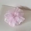 Goma para el pelo simple estilo coreano de organza para mujer, liga fina transpirable de verano que no daña el cabello, accesorio para el cabello para mujer