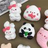 Série de desenhos animados DIY coelho coelho panda bola de arroz west highland pitada molde de silicone cola de chocolate decoração de gesso