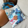 Bolsa de Lona de Alto Valor Gran Capacidad Linda Caricatura Estrella Bebé Estudiante Bolsa de Hombro para Libros Bolsa de Compras Portátil para Mujeres