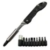 Nuevo Cuchillo Plegable de Acero Inoxidable Exquisito y Duradero Hoja Intercambiable Portátil Cuchillo Colgante para Desembalaje