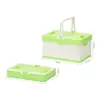 Caja de Almacenamiento de Plástico Plegable para Artículos Varios, Caja de Almacenamiento para Juguetes, Caja Portátil, Caja de Almacenamiento Multifuncional para Coche, Caja de Almacenamiento para el Hogar