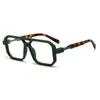 Óculos de Sol Retangulares Vintage Transfronteiriços para Homens e Mulheres, Óculos de Sol com Ponte Dupla Estilo Europeu e Americano, Óculos de Sol da Moda Estilo Urbano Tendência