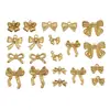 Kit de Materiales para Joyería DIY Colgante de Acero Inoxidable Dorado con Lazo Estilo Lujo de Nicho - Collar Pendientes Pulsera