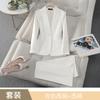 2025 Nuevo Traje Pequeño Chaqueta de Cuello Manga Larga Profesional Primavera Otoño Invierno Traje Ropa de Trabajo para Mujer 8938 Moda