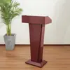 Púlpito de Fala Branco Simples de Alta Qualidade, Mesa de Palestra Moderna, Mesa de Boas-Vindas, Mesa de Recepção, Mesa do Anfitrião, Mesa de Inscrição