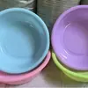 Fabricante Bacia Plástica Bacia de Lavar Doméstica Plástico Doméstico Presente Plástico Bacia para Rosto Impressão Bacia para Lavanderia Espessada Atacado