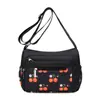 Bolso de Nylon Estampado de Moda para Madres de Mediana Edad, Bolso Nuevo para Mujer, Bolso Cruzado de Hombro Casual de Gran Capacidad, Bolso de Tela