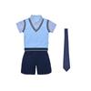 Lanyang Beibei Roupa Roupa da Turma do Jardim de Infância Roupa para Jogos de Verão Camisa Polo Quadrada Moda Britânica A10D66