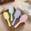 Cepillo Masajeador Capilar con Cabeza de Cojín de Aire Color Macarrón, Mango Largo para Alisar y Peinar Cabello Rizado, Adecuado para Mujeres con Cabello Largo