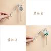 Estilo Antigo Hairpin Placa de Ácido Acético Simples Tassel Andar Diário Cabelo Han Roupas Acessórios Novo Estilo Chinês Roupas Antigas Mulheres Hairpin