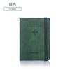 Capa para passaporte em couro PU com mudança de cor e sensação de pele, alça multicolorida, etiqueta de bagagem, porta-passaporte multifuncional, bolsa