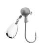 Com gancho de chumbo de lantejoulas girando folha de ruído anti-pendurado gancho de chumbo inferior Luya Soft Bait rolo t-tail gancho de inseto macio gancho de isca falsa