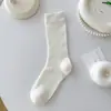 Calcetines Estilo Miu para Mujer, Calcetines de Media Pantorrilla, Calcetines Largos Transpirables de Malla Tejido de Espiga Ultradelgados Sin Costuras para Primavera y Verano, Calcetines Flojos de Verano para Mujer