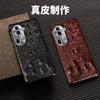 Funda para teléfono OPPO Reno8 8PRO con calavera de piel de vaca, paquete de media funda Reno8Pro + funda protectora de cuero