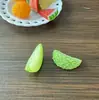 Mini simulação durião pequeno melancia pequena melão Hami pequeno peça de melancia triangular dupla face acessórios para casa