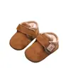 Zapatos Suaves para Bebés Antes de Caminar, Antideslizantes, de Algodón Forrados de Felpa para Niños y Niñas, 0-12 Meses, Zapatos Cálidos de Otoño e Invierno para Aprender a Caminar