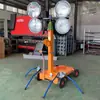 Carrinho de Lâmpada de Iluminação Móvel LED Manivela Elevatório 5 Metros 6 Metros Tipo Carrinho Torre de Lâmpadas torre de iluminação