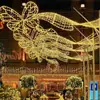 Arco de Luz con Lazo Navideño Luces Decorativas LED Pantalla Navideña Iluminación Comercial Iluminación de Cabecera de Puerta Personalización