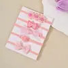 Faixa de Cabelo Fina com Laço de Flor para Bebê, Não Apertada, Nova, Europeia e Americana, Transfronteiriça, Faixa de Cabeça com Proteção para Fontanela de Bebê
