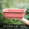 Maceta Rectangular Pequeña de Resina para Uso Doméstico, Cerámica de Imitación Arena Púrpura, Adecuada para Plantas Verdes, Bonsái de Árbol de Banyan, Venta al por Mayor