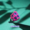 Anillo de flor azul quemado esmaltado para mujer, flor de durazno, loto, osmanthus, estilo étnico, artístico, retro, boca abierta, ajustable para mujer