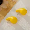 Pendientes de Gota de Agua Más Vendidos Transfronterizos, Pendientes Acrílicos Simples y de Moda, Pendientes Coloridos con Spray Exagerados y Versátiles para Mujeres