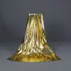 Tela elástica de plata brillante, tela de plata metálica para bodas, tela metálica dorada, tela decorativa para bodas, tela decorativa dorada y plateada, tela brillante para fondos