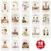 Compra direta transfronteiriça de 18 cartas de bem-estar emocional, orientação psicológica, mindfulness e cura, cartas cognitivas de conforto criativas feitas à mão